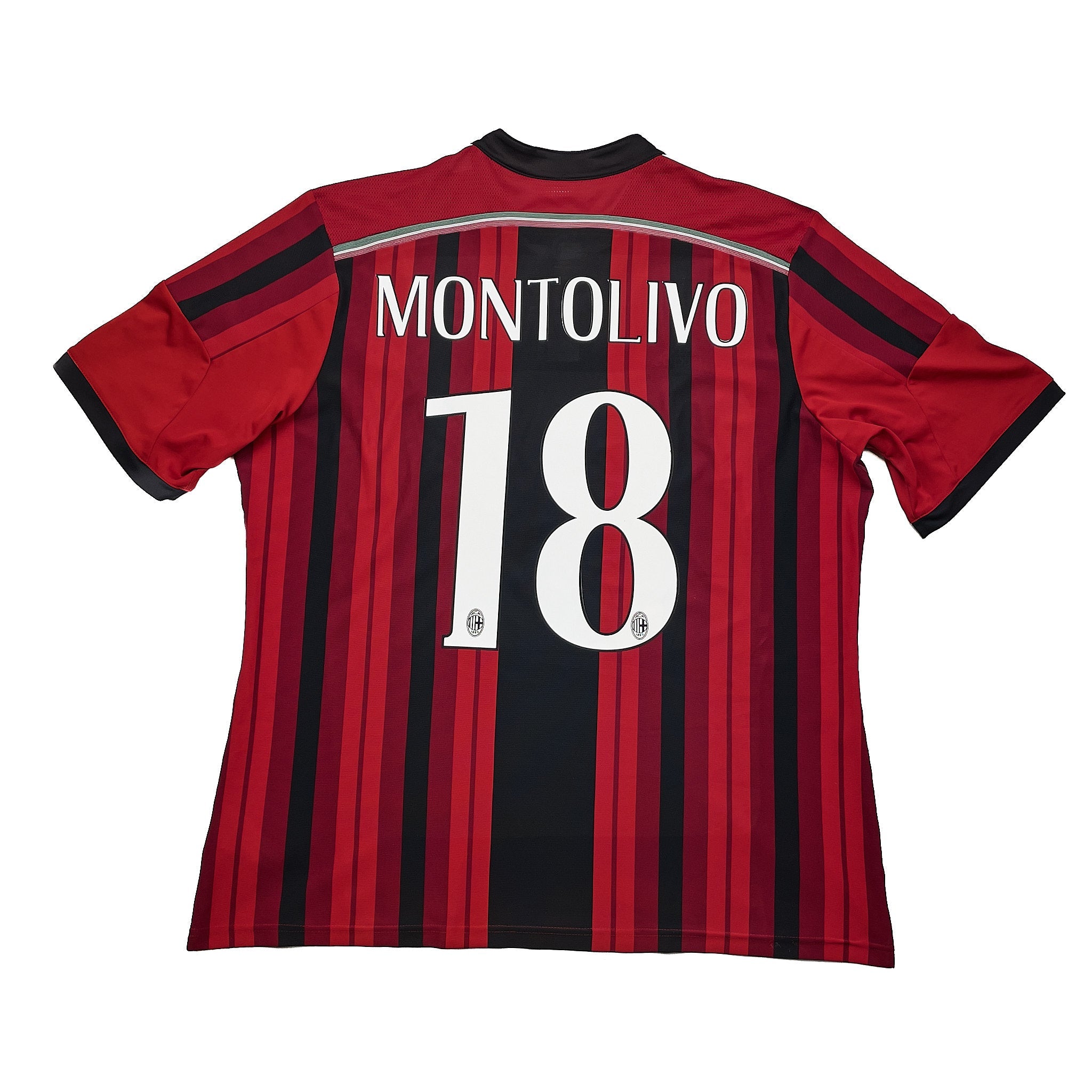 Buy 2014/15 AC Milan Montolivo 18 Home Shirt (XL) Adidas ~ Free worldwide shipping ~ Authentic Vintage Football Shirts from Cult Kits