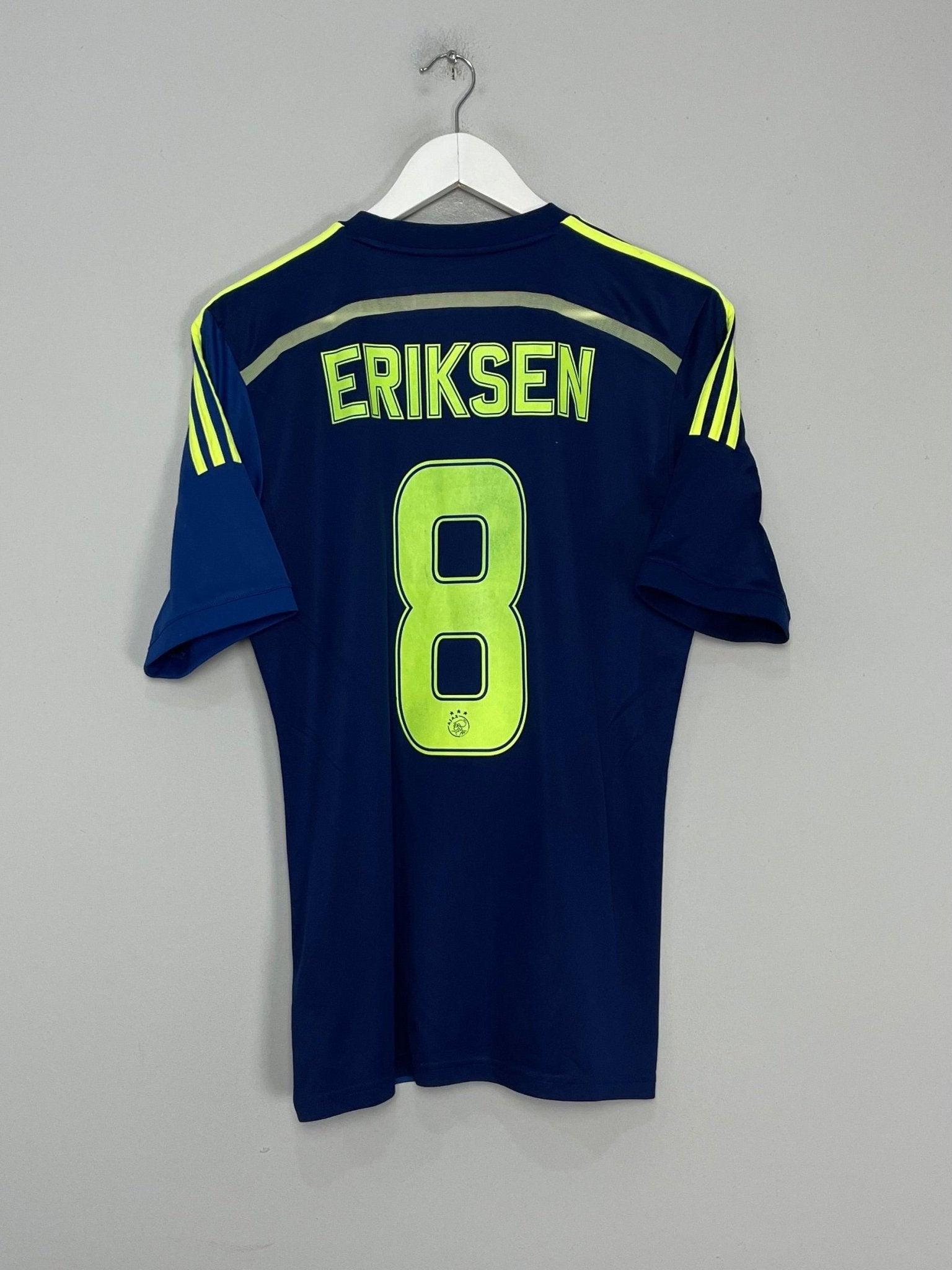 Shop 2014/15 AJAX ERIKSEN #8 AWAY SHIRT (M) ADIDAS, classic football shirts, vintage football shirts & retro soccer jerseys at Cult Kits