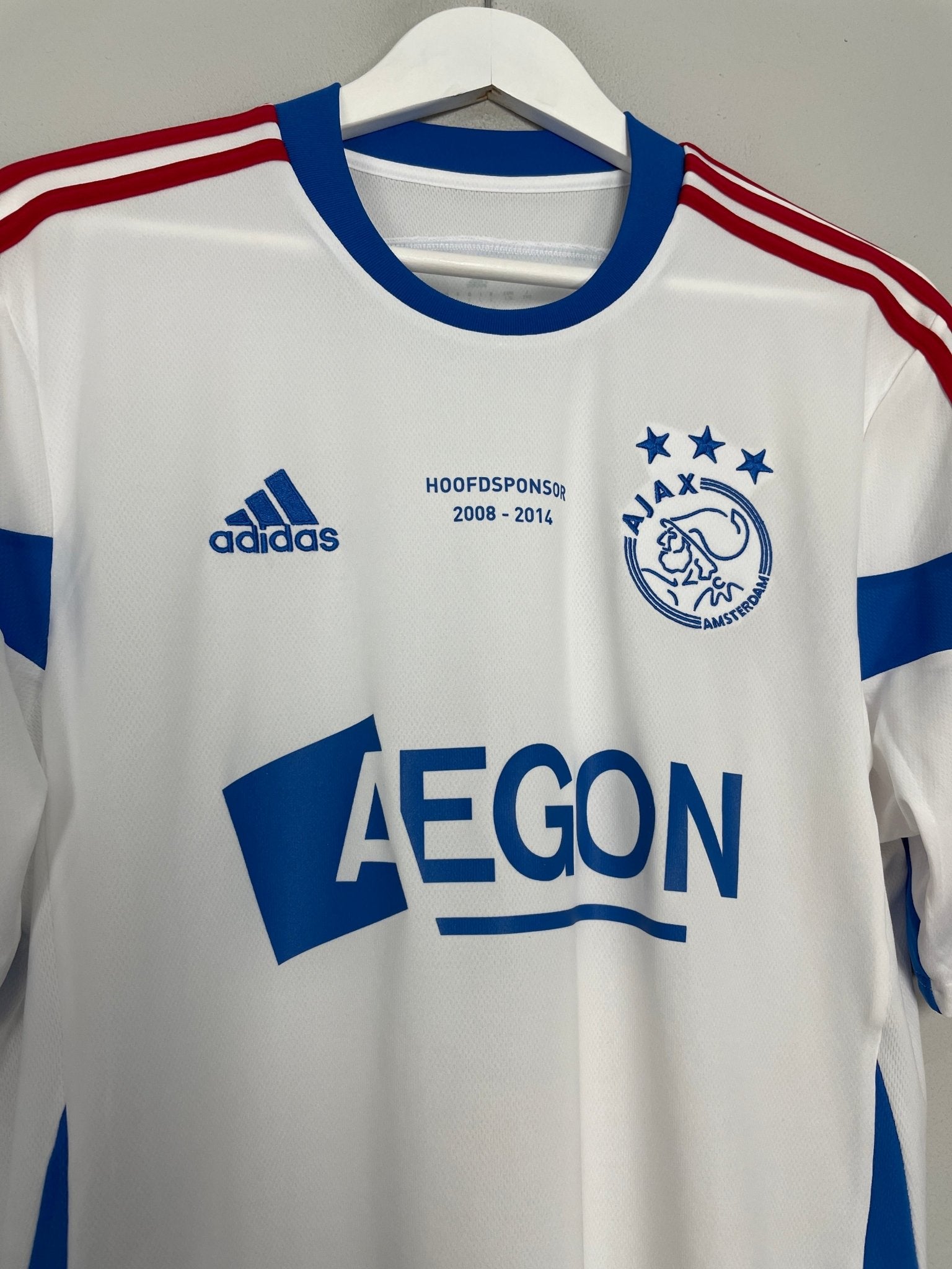 Shop 2014/15 AJAX 'HOOFDSPONSOR' TRAINING SHIRT (L) ADIDAS, classic football shirts, vintage football shirts & retro soccer jerseys at Cult Kits