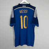 Shop 2014/15 ARGENTINA MESSI #10 AWAY SHIRT (XL) ADIDAS, classic football shirts, vintage football shirts & retro soccer jerseys at Cult Kits