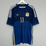 Shop 2014/15 ARGENTINA MESSI #10 AWAY SHIRT (XL) ADIDAS, classic football shirts, vintage football shirts & retro soccer jerseys at Cult Kits