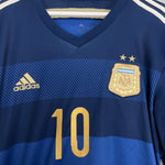 Shop 2014/15 ARGENTINA MESSI #10 AWAY SHIRT (XL) ADIDAS, classic football shirts, vintage football shirts & retro soccer jerseys at Cult Kits