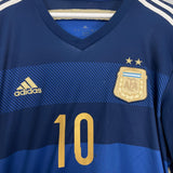 Shop 2014/15 ARGENTINA MESSI #10 AWAY SHIRT (XL) ADIDAS, classic football shirts, vintage football shirts & retro soccer jerseys at Cult Kits