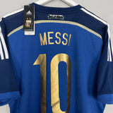 Shop 2014/15 ARGENTINA MESSI #10 *BNWT* AWAY SHIRT (L) ADIDAS, classic football shirts, vintage football shirts & retro soccer jerseys at Cult Kits