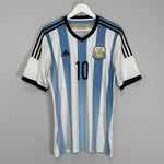 Shop 2014/15 ARGENTINA MESSI #10 HOME SHIRT (L) ADIDAS, classic football shirts, vintage football shirts & retro soccer jerseys at Cult Kits