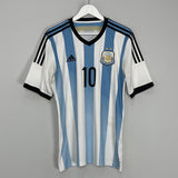 Shop 2014/15 ARGENTINA MESSI #10 HOME SHIRT (L) ADIDAS, classic football shirts, vintage football shirts & retro soccer jerseys at Cult Kits