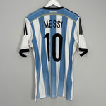 Shop 2014/15 ARGENTINA MESSI #10 HOME SHIRT (L) ADIDAS, classic football shirts, vintage football shirts & retro soccer jerseys at Cult Kits