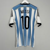 Shop 2014/15 ARGENTINA MESSI #10 HOME SHIRT (L) ADIDAS, classic football shirts, vintage football shirts & retro soccer jerseys at Cult Kits
