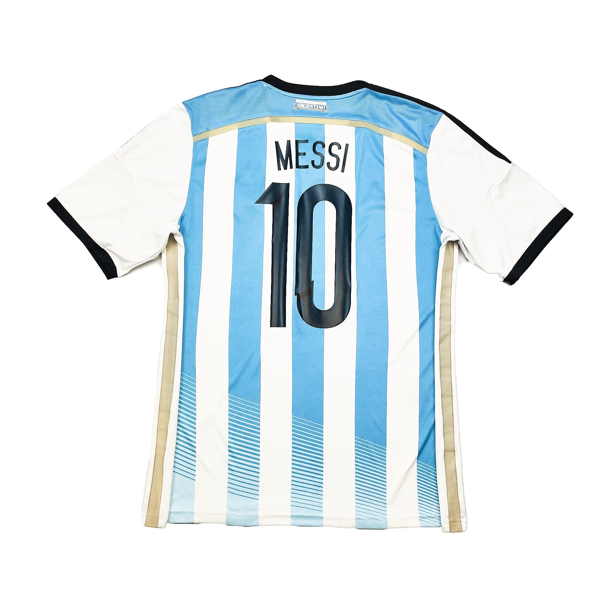 Buy 2014/15 Argentina Messi 10 Home Shirt (L) Adidas ~ Free worldwide shipping ~ Authentic Vintage Football Shirts from Cult Kits
