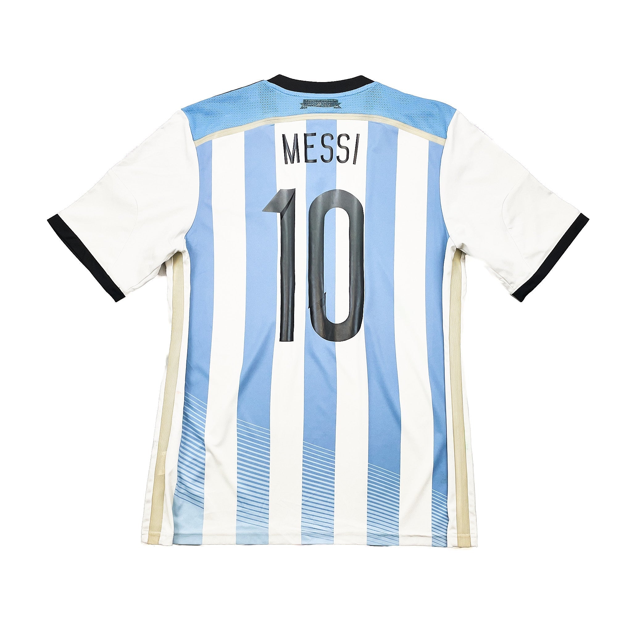 Buy 2014/15 Argentina Messi 10 Home Shirt (L) Adidas ~ Free worldwide shipping ~ Authentic Vintage Football Shirts from Cult Kits