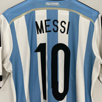 Shop 2014/15 ARGENTINA MESSI #10 HOME SHIRT (L) ADIDAS, classic football shirts, vintage football shirts & retro soccer jerseys at Cult Kits