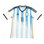 Buy 2014/15 Argentina Messi 10 Home Shirt (L) Adidas ~ Free worldwide shipping ~ Authentic Vintage Football Shirts from Cult Kits