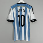 Shop 2014/15 ARGENTINA MESSI #10 HOME SHIRT (M) ADIDAS, classic football shirts, vintage football shirts & retro soccer jerseys at Cult Kits