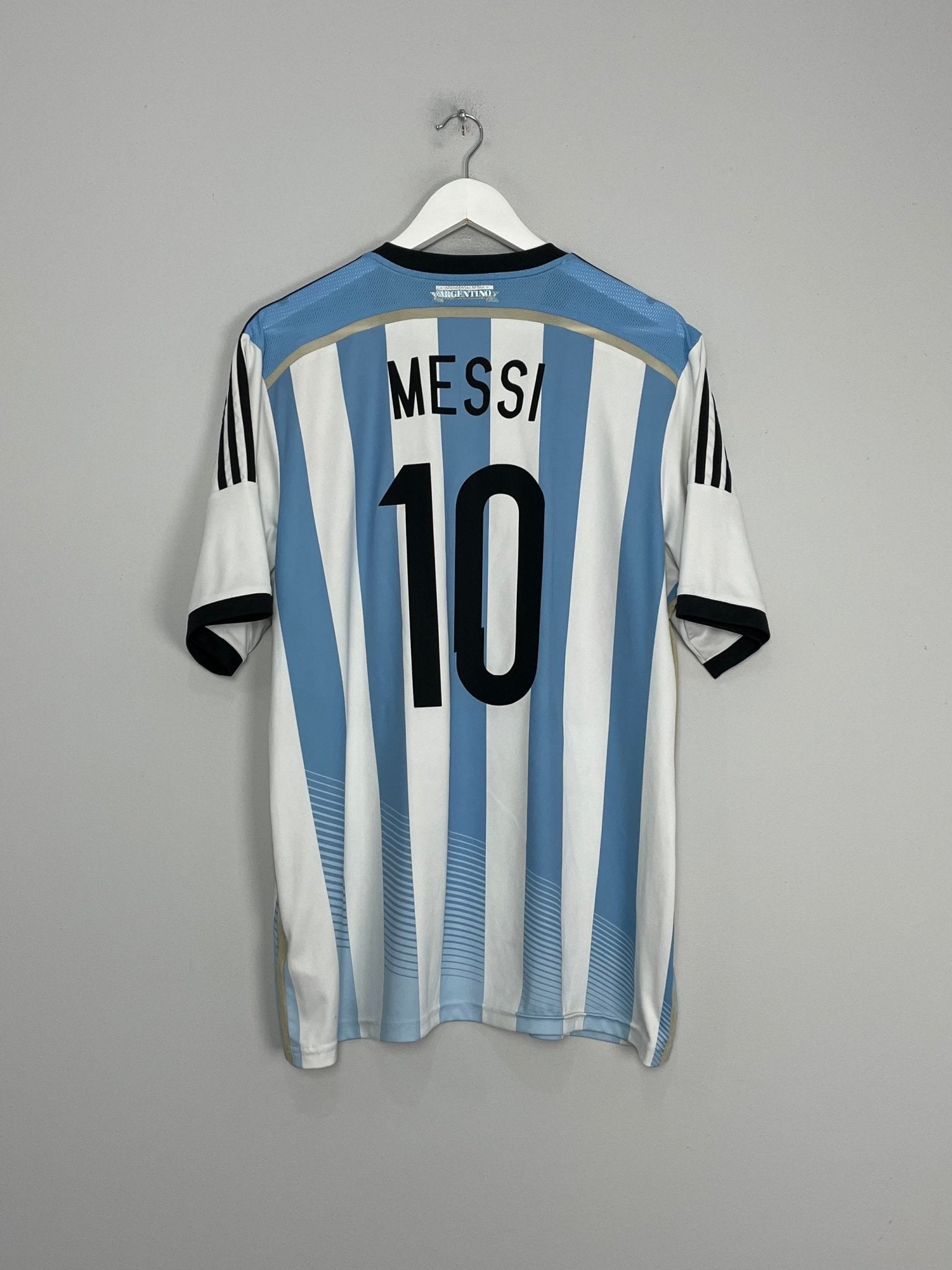 Shop 2014/15 ARGENTINA MESSI #10 HOME SHIRT (XL) ADIDAS, classic football shirts, vintage football shirts & retro soccer jerseys at Cult Kits