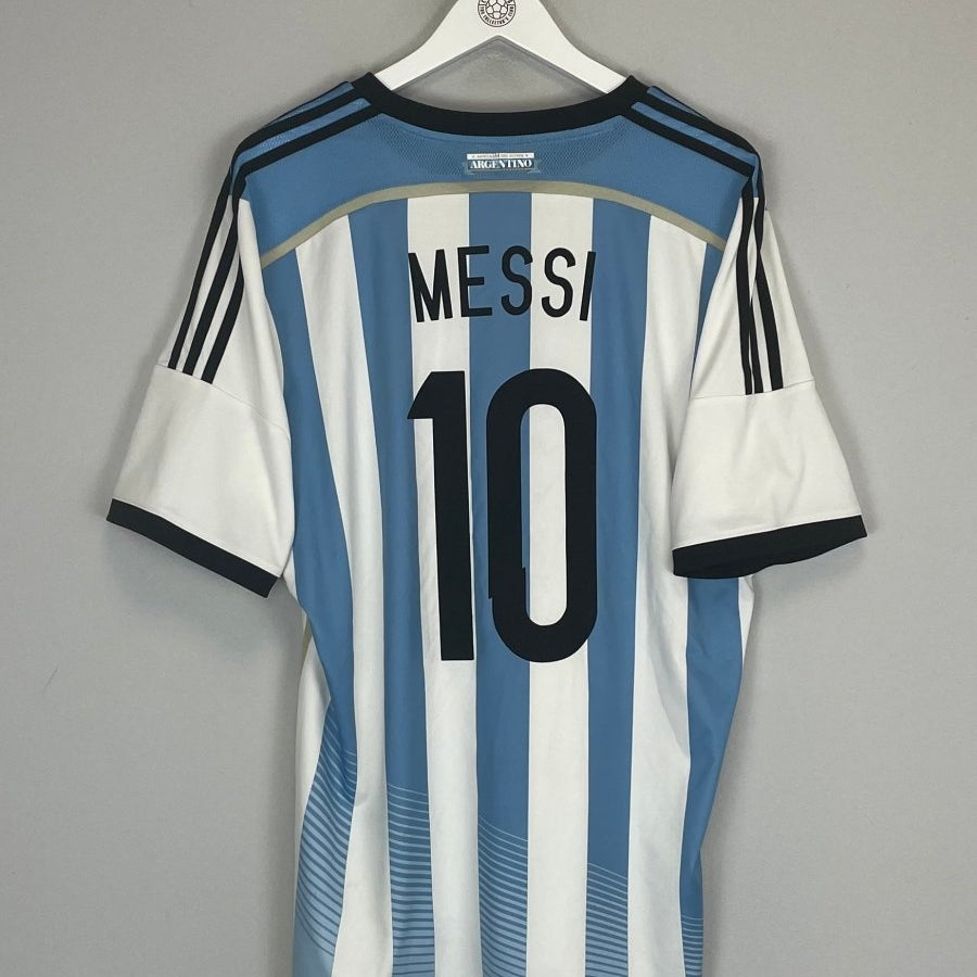 2014/15 ARGENTINA MESSI 10 HOME SHIRT (XL) ADIDAS - Cult Kits - XL - Buy Vintage Football Shirts, Authentic Retro Football Shirts For Sale, Classic Football Shirts & Soccer Jersey