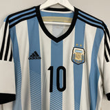 Shop 2014/15 ARGENTINA MESSI #10 HOME SHIRT (XL) ADIDAS, classic football shirts, vintage football shirts & retro soccer jerseys at Cult Kits