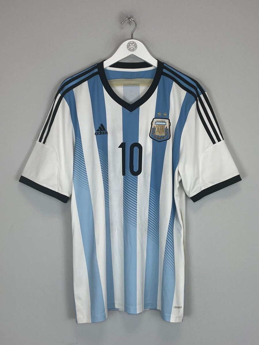 2014/15 ARGENTINA MESSI 10 HOME SHIRT (XL) ADIDAS - Cult Kits - XL - Buy Vintage Football Shirts, Authentic Retro Football Shirts For Sale, Classic Football Shirts & Soccer Jersey