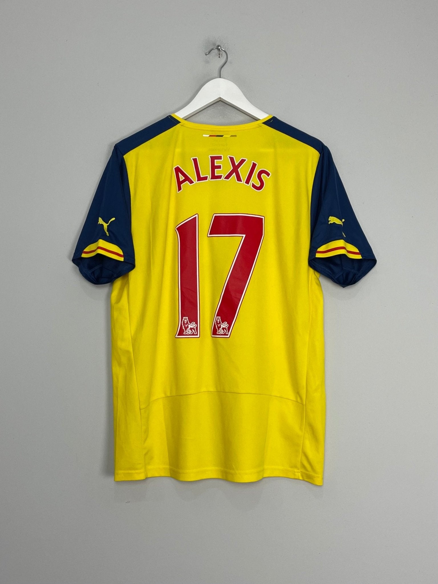Shop 2014/15 ARSENAL ALEXIS #17 AWAY SHIRT (L) PUMA, classic football shirts, vintage football shirts & retro soccer jerseys at Cult Kits