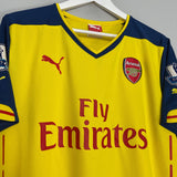 Shop 2014/15 ARSENAL ALEXIS #17 AWAY SHIRT (XL) PUMA, classic football shirts, vintage football shirts & retro soccer jerseys at Cult Kits