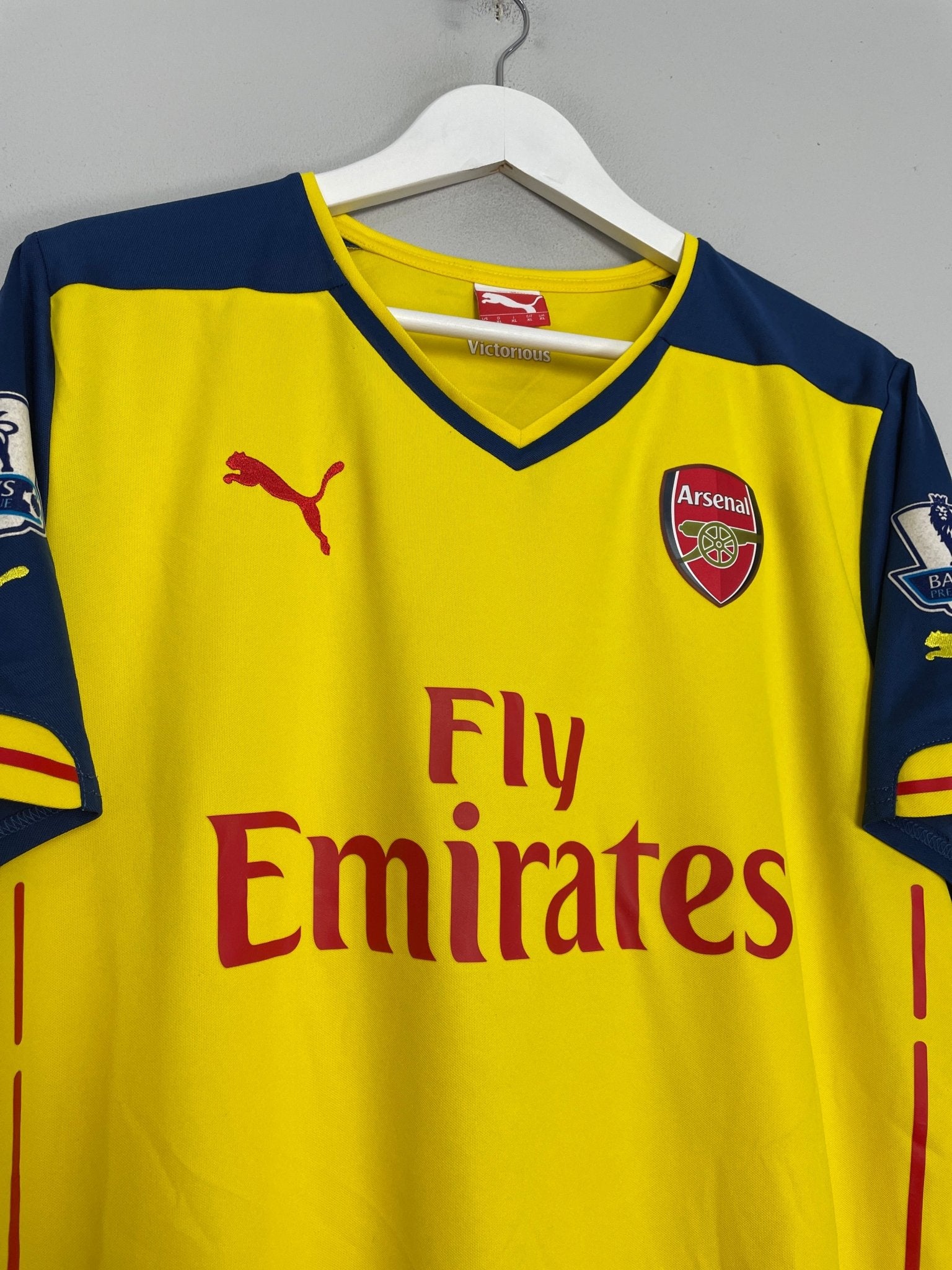 Shop 2014/15 ARSENAL ALEXIS #17 AWAY SHIRT (XL) PUMA, classic football shirts, vintage football shirts & retro soccer jerseys at Cult Kits