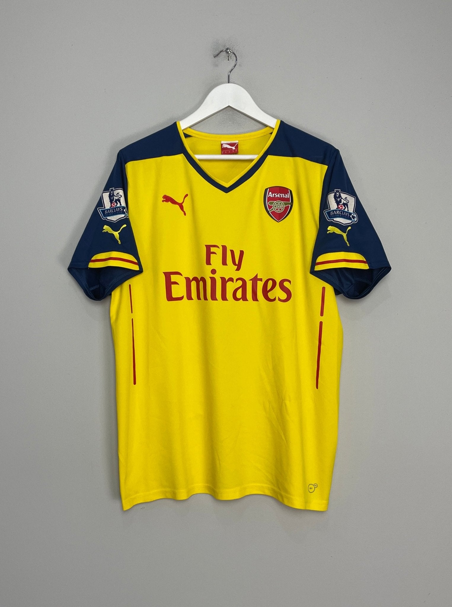 Shop 2014/15 ARSENAL ALEXIS #17 AWAY SHIRT (XL) PUMA, classic football shirts, vintage football shirts & retro soccer jerseys at Cult Kits