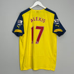 Shop 2014/15 ARSENAL ALEXIS #17 AWAY SHIRT (XL) PUMA, classic football shirts, vintage football shirts & retro soccer jerseys at Cult Kits