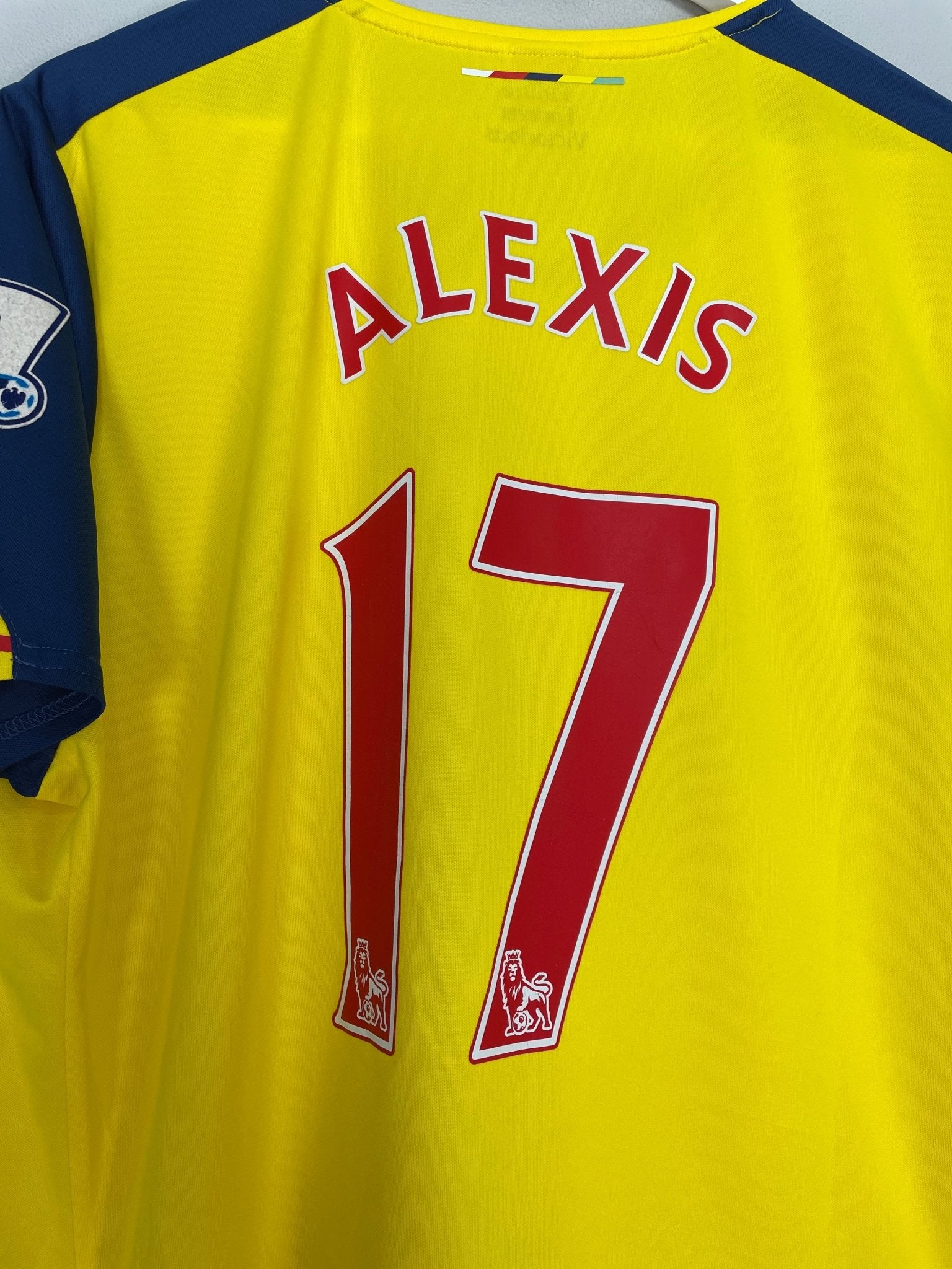 Shop 2014/15 ARSENAL ALEXIS #17 AWAY SHIRT (XL) PUMA, classic football shirts, vintage football shirts & retro soccer jerseys at Cult Kits