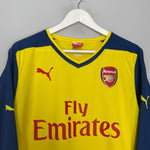 Shop 2014/15 ARSENAL OZIL #11 L/S AWAY SHIRT (L) PUMA, classic football shirts, vintage football shirts & retro soccer jerseys at Cult Kits