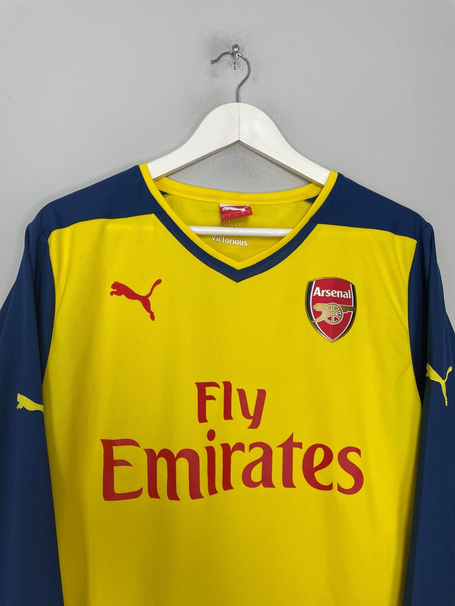 Shop 2014/15 ARSENAL OZIL #11 L/S AWAY SHIRT (L) PUMA, classic football shirts, vintage football shirts & retro soccer jerseys at Cult Kits