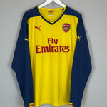 Shop 2014/15 ARSENAL OZIL #11 L/S AWAY SHIRT (XL) PUMA, classic football shirts, vintage football shirts & retro soccer jerseys at Cult Kits