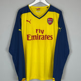 Shop 2014/15 ARSENAL OZIL #11 L/S AWAY SHIRT (XL) PUMA, classic football shirts, vintage football shirts & retro soccer jerseys at Cult Kits
