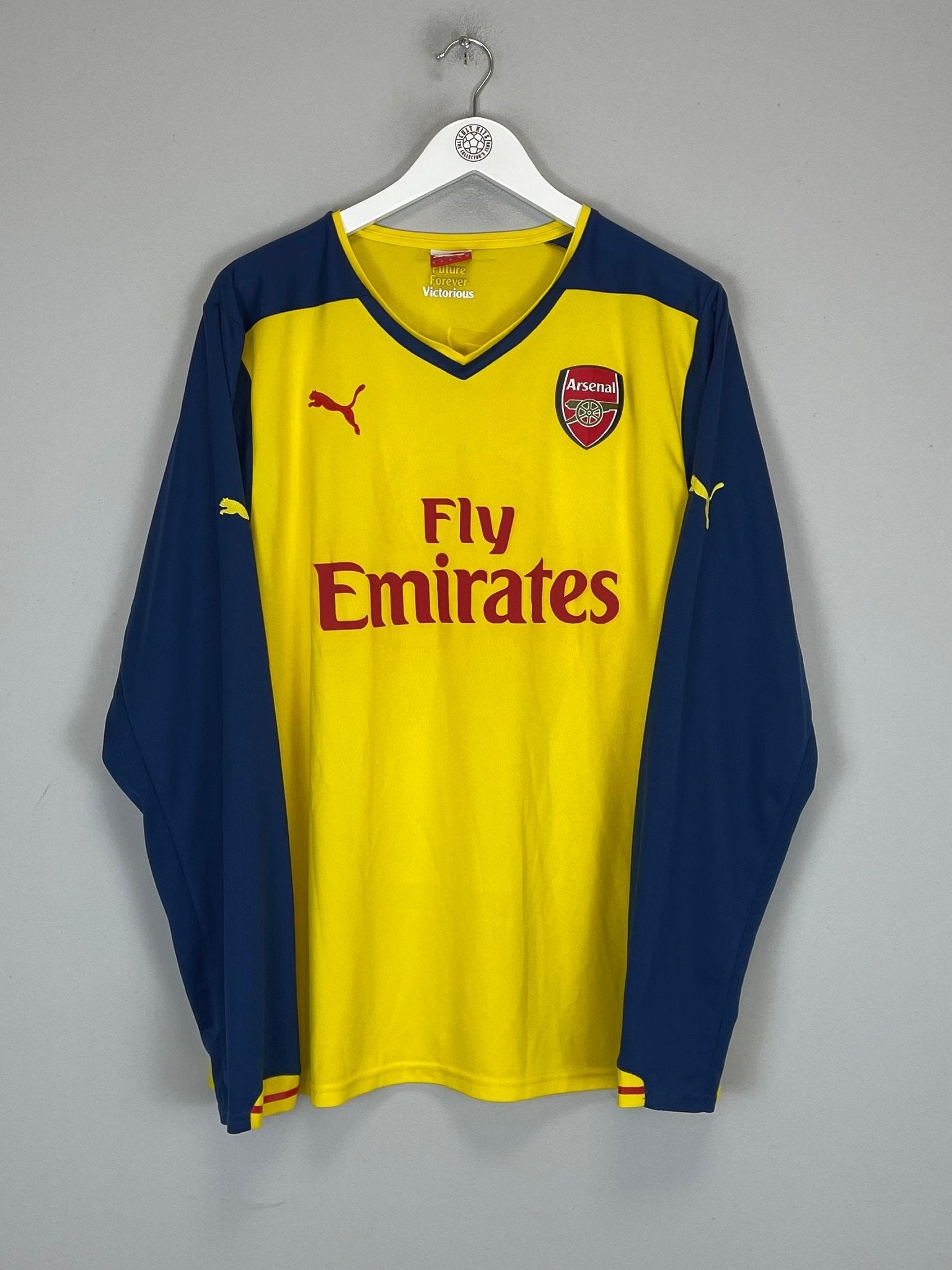 Shop 2014/15 ARSENAL OZIL #11 L/S AWAY SHIRT (XL) PUMA, classic football shirts, vintage football shirts & retro soccer jerseys at Cult Kits