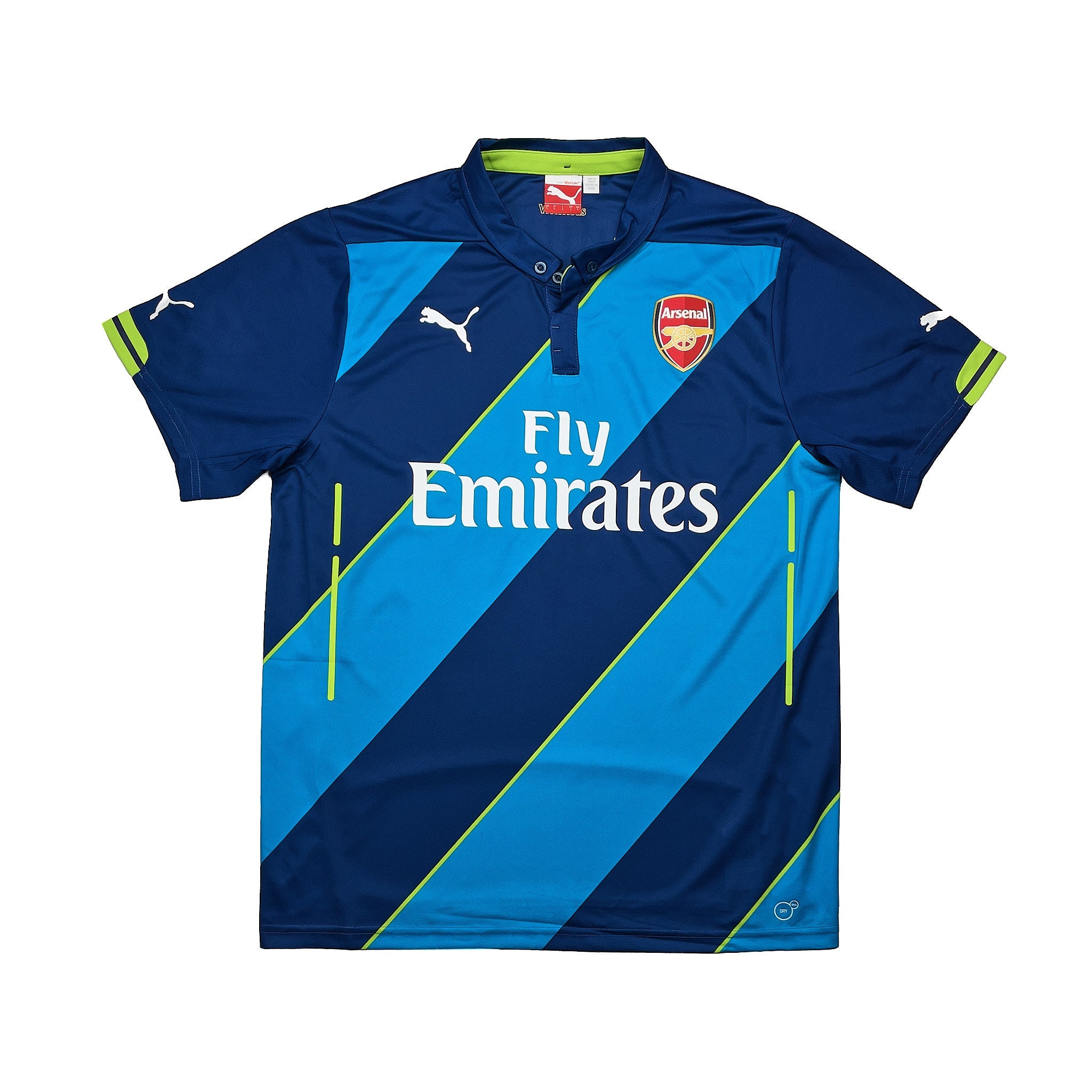 Buy 2014/15 Arsenal Podolski 9 Third Shirt (L) Puma ~ Free worldwide shipping ~ Authentic Vintage Football Shirts from Cult Kits