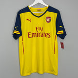Shop 2014/15 ARSENAL S.CAZORLA #19 *BNWT* AWAY SHIRT (L) PUMA, classic football shirts, vintage football shirts & retro soccer jerseys at Cult Kits