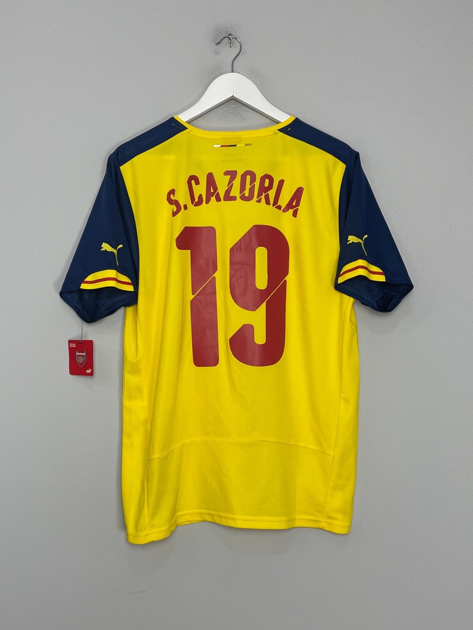 Shop 2014/15 ARSENAL S.CAZORLA #19 *BNWT* AWAY SHIRT (L) PUMA, classic football shirts, vintage football shirts & retro soccer jerseys at Cult Kits