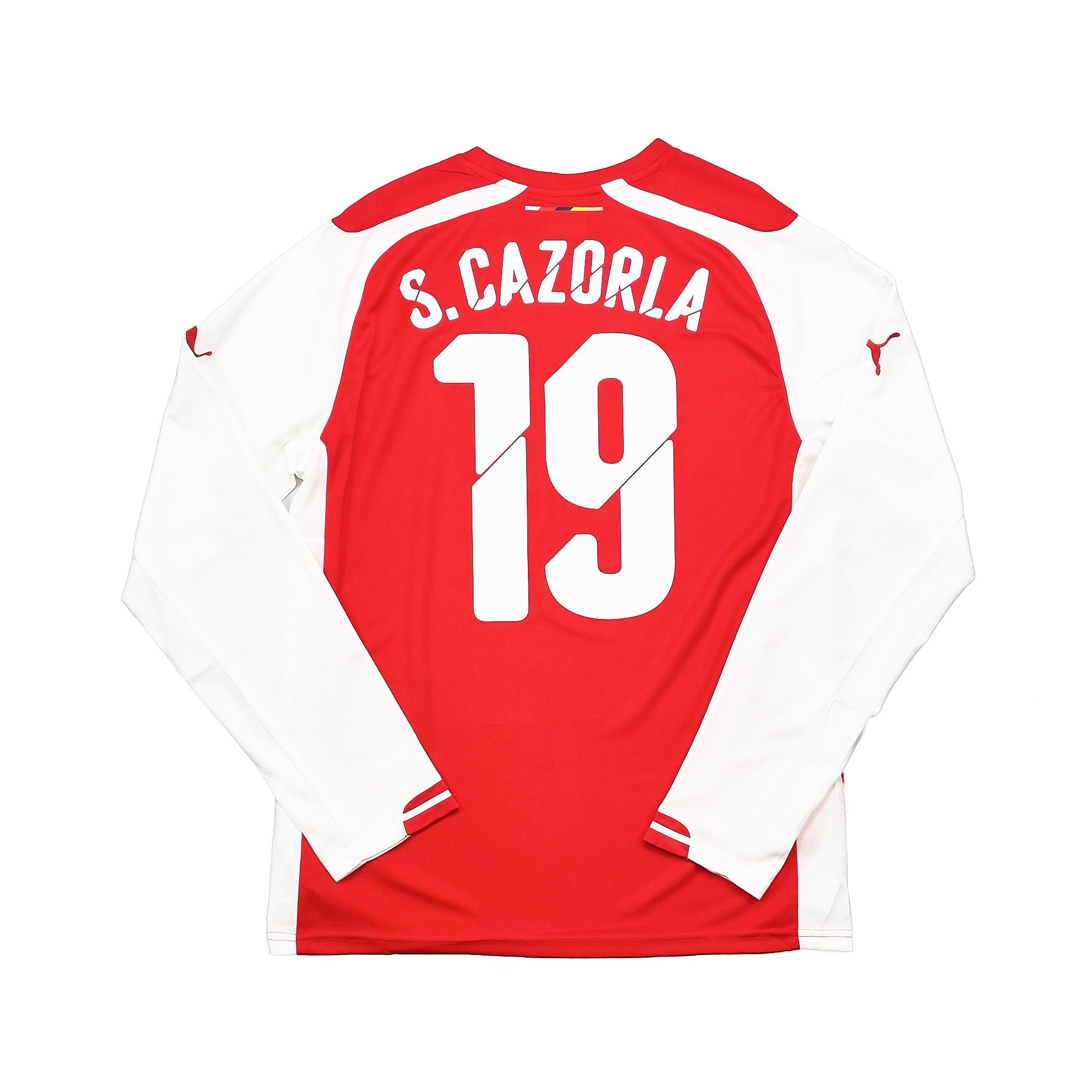 Buy 2014/15 Arsenal S.Cazorla 19 L/S Home Shirt (M) Puma ~ Free worldwide shipping available ~ Authentic Vintage Football Shirts from Cult Kits