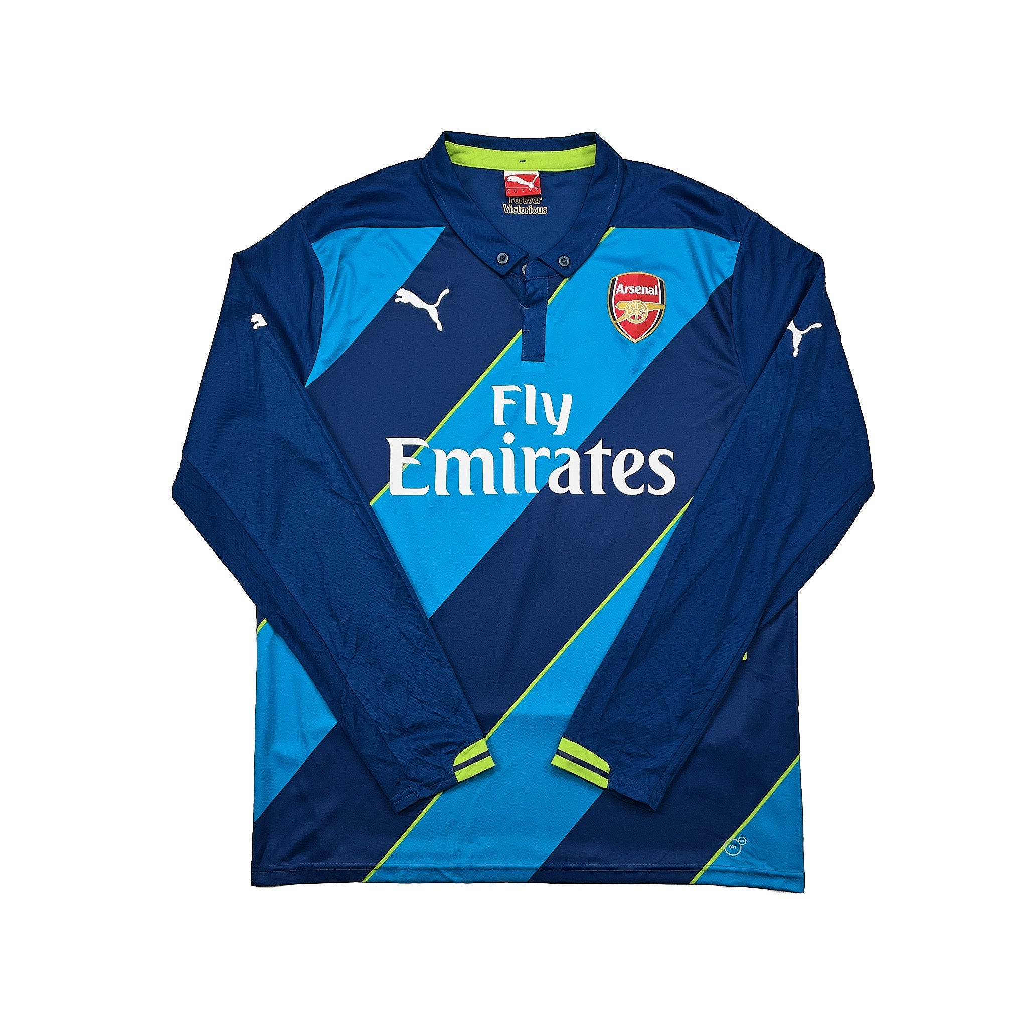 Buy 2014/15 Arsenal S.Cazorla 19 L/S Third Shirt (L) Puma ~ Free worldwide shipping ~ Authentic Vintage Football Shirts from Cult Kits