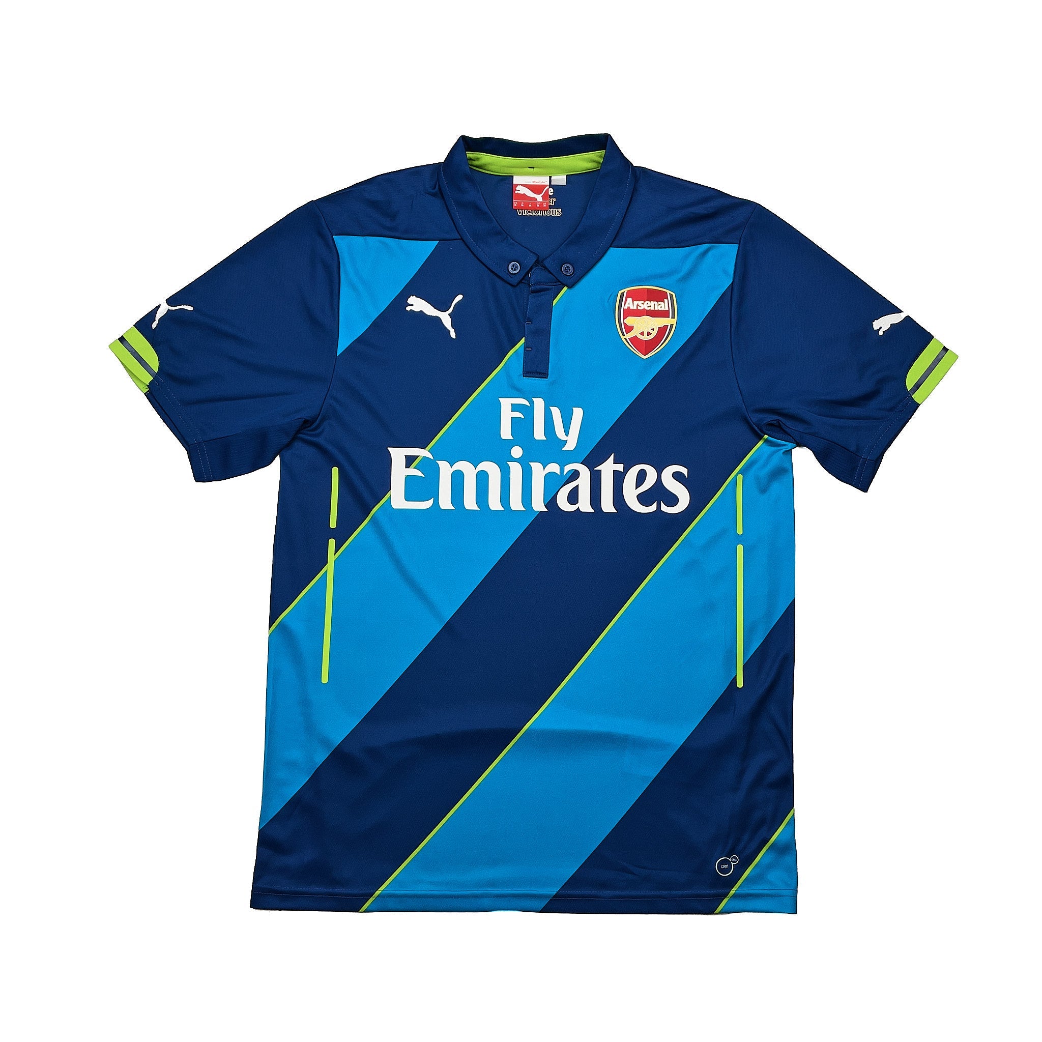 Buy 2014/15 Arsenal S.Cazorla 19 Third Shirt (M) Puma ~ Free worldwide shipping ~ Authentic Vintage Football Shirts from Cult Kits