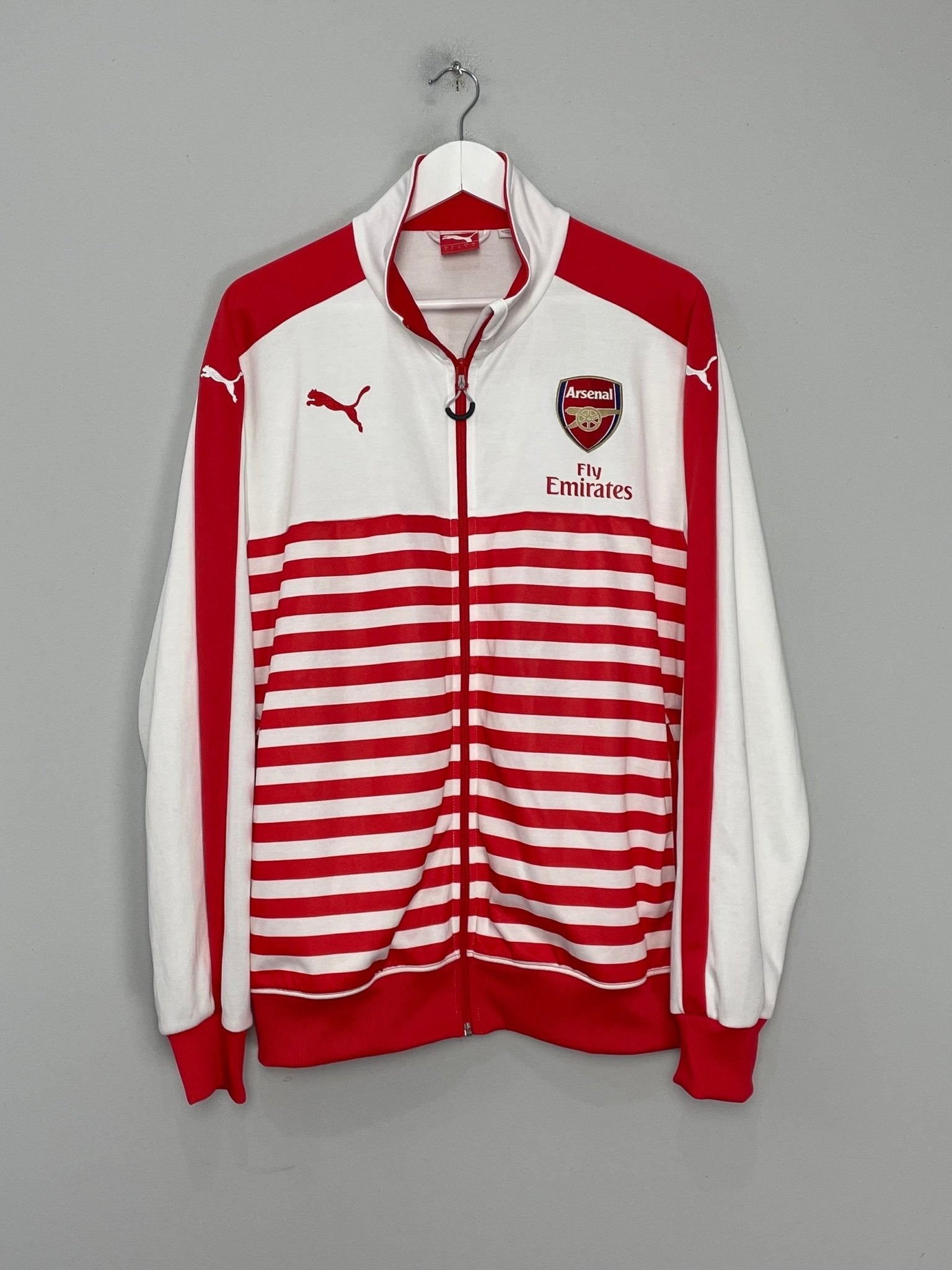 Shop 2014/15 ARSENAL TRACK JACKET (L) PUMA, classic football shirts, vintage football shirts & retro soccer jerseys at Cult Kits