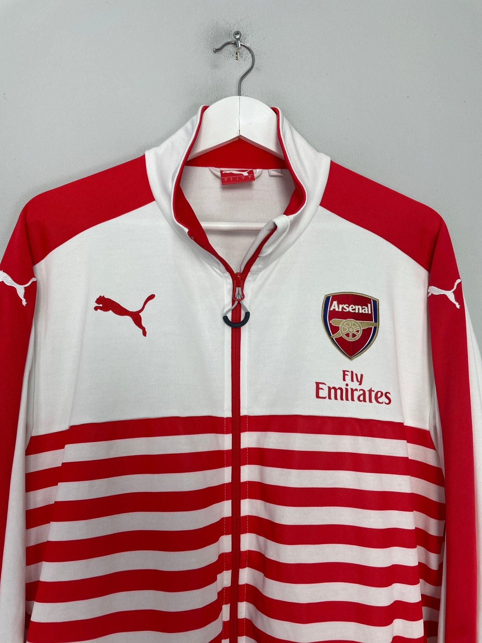Shop 2014/15 ARSENAL TRACK JACKET (L) PUMA, classic football shirts, vintage football shirts & retro soccer jerseys at Cult Kits