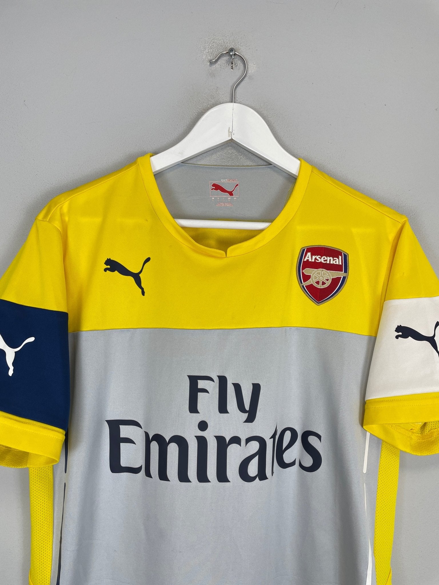Shop 2014/15 ARSENAL TRAINING SHIRT (L) PUMA, classic football shirts, vintage football shirts & retro soccer jerseys at Cult Kits