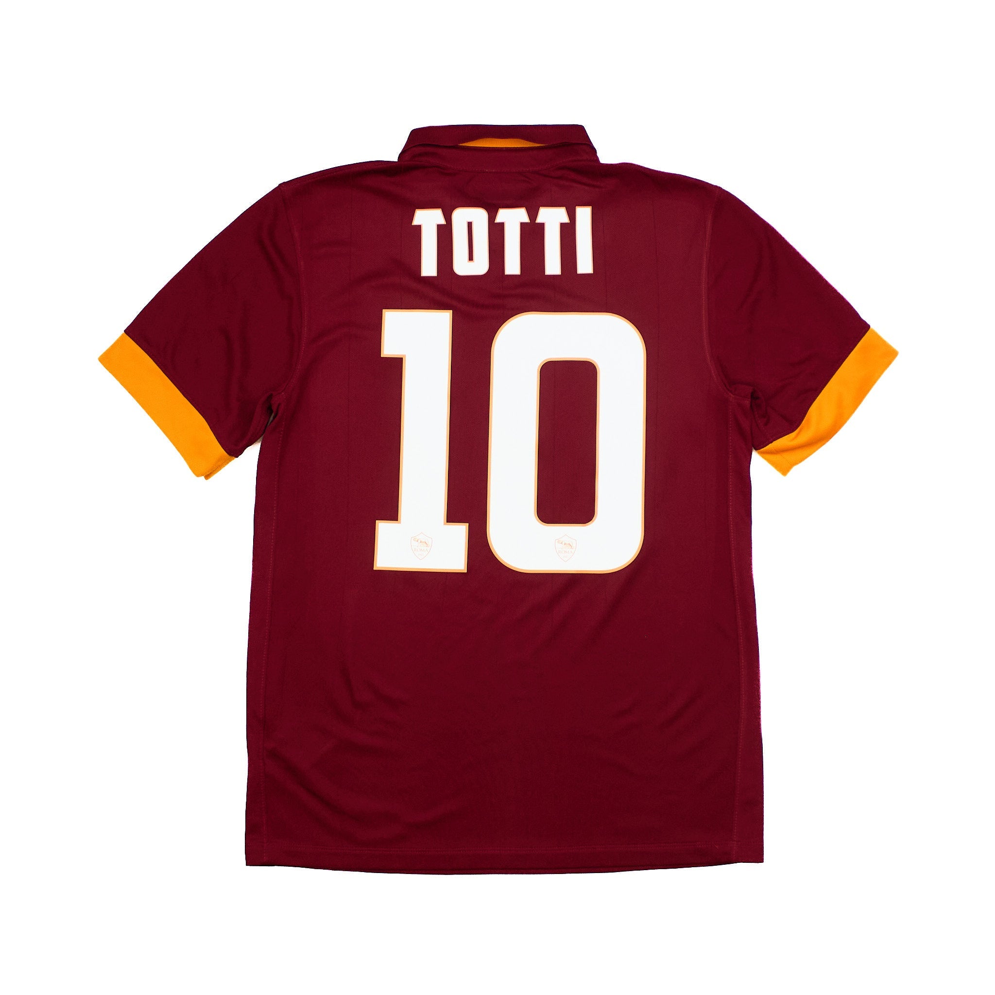 Buy 2014/15 AS Roma Totti 10 Home Shirt (S) Nike ~ Free worldwide shipping ~ Authentic Vintage Football Shirts from Cult Kits