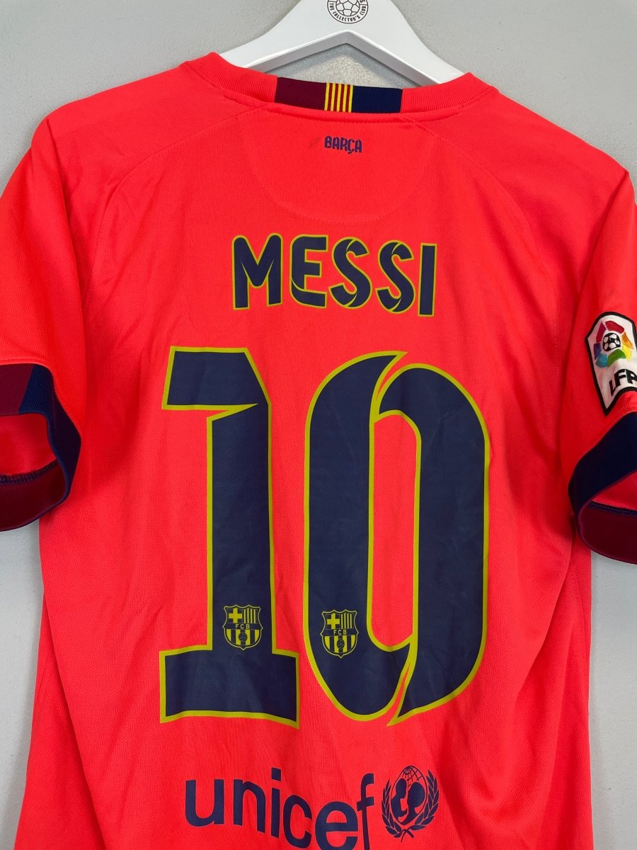 2014/15 BARCELONA MESSI 10 AWAY SHIRT (M) NIKE - Cult Kits - Medium - Buy Vintage Football Shirts, Authentic Retro Football Shirts For Sale, Classic Football Shirts & Soccer Jersey