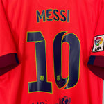 Shop 2014/15 BARCELONA MESSI #10 AWAY SHIRT (XL) NIKE, classic football shirts, vintage football shirts & retro soccer jerseys at Cult Kits