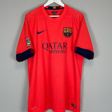 Shop 2014/15 BARCELONA MESSI #10 AWAY SHIRT (XL) NIKE, classic football shirts, vintage football shirts & retro soccer jerseys at Cult Kits