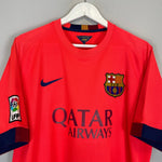 Shop 2014/15 BARCELONA MESSI #10 AWAY SHIRT (XL) NIKE, classic football shirts, vintage football shirts & retro soccer jerseys at Cult Kits