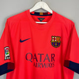 Shop 2014/15 BARCELONA MESSI #10 AWAY SHIRT (XL) NIKE, classic football shirts, vintage football shirts & retro soccer jerseys at Cult Kits