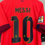 Shop 2014/15 BARCELONA MESSI #10 *BNWT* AWAY SHIRT (L) NIKE, classic football shirts, vintage football shirts & retro soccer jerseys at Cult Kits