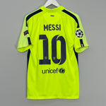 Shop 2014/15 BARCELONA MESSI #10 C/L THIRD SHIRT (M) NIKE, classic football shirts, vintage football shirts & retro soccer jerseys at Cult Kits