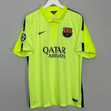 Shop 2014/15 BARCELONA MESSI #10 C/L THIRD SHIRT (XL) NIKE, classic football shirts, vintage football shirts & retro soccer jerseys at Cult Kits